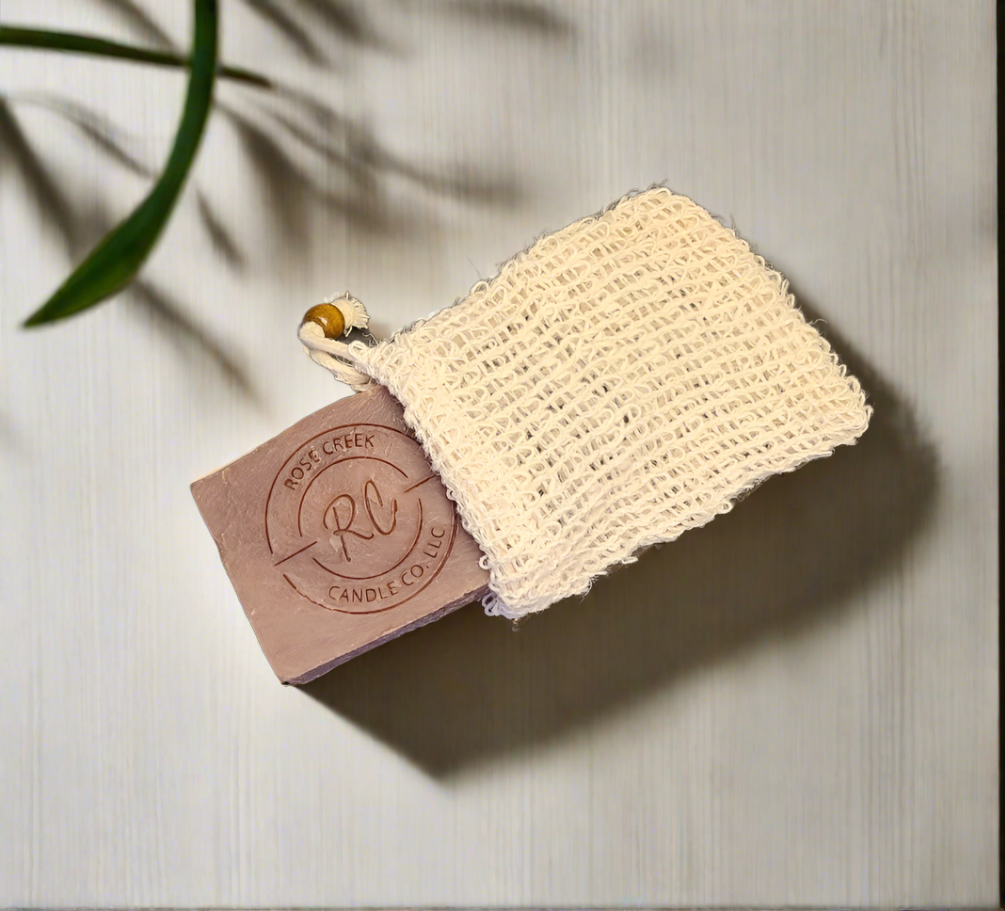 Soap Exfoliating Bag for Handmade Soaps with Drawstring