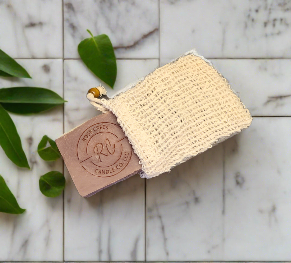 Soap Exfoliating Bag for Handmade Soaps with Drawstring