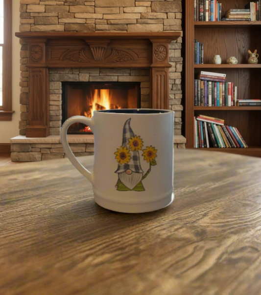 Gnome Sweet Gnome 16 oz. Organic Beeswax Candle | Mug | Repurpose Candle