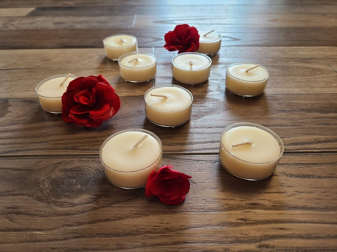 Scented Tealight Organic Beeswax Candles