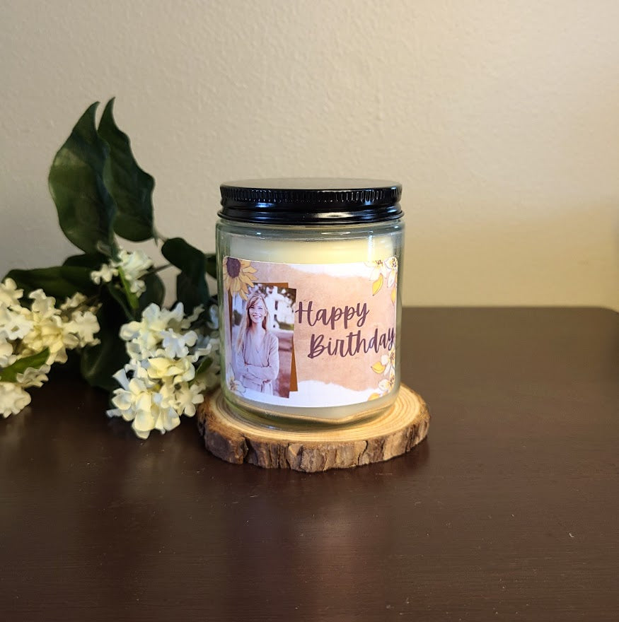 Birthday Personalized Organic Beeswax Candles