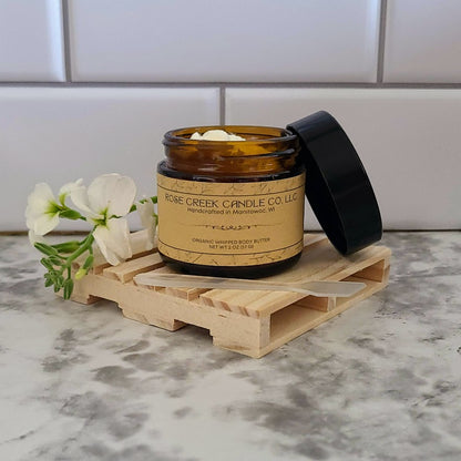 100% Organic Double Whipped Body Butter - No Alcohol, Parabens, Phthalates, or Sulfates