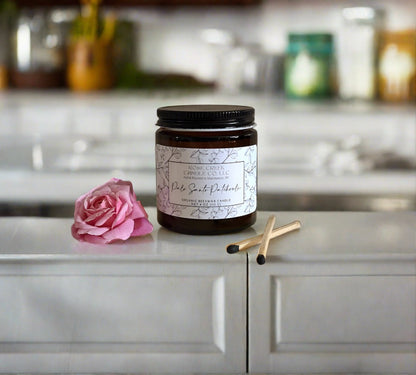 4 oz. Organic Beeswax Candles - Amber & Clear Jars