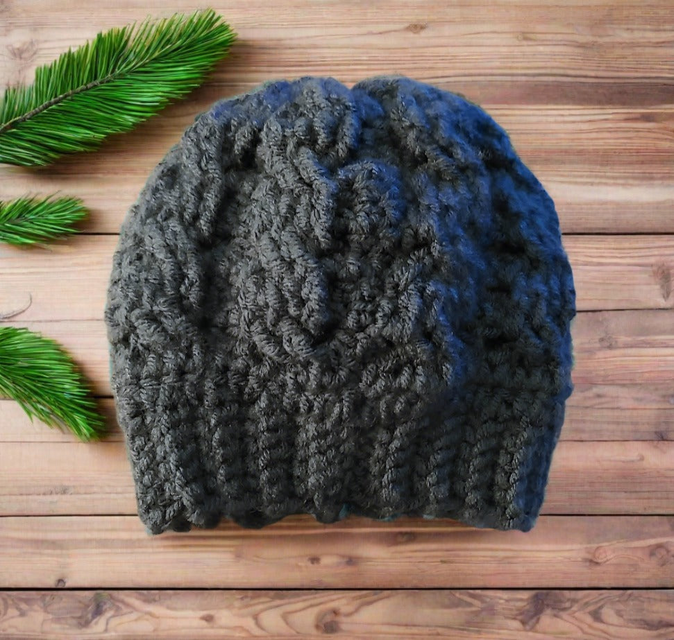 Cable Knit/Braided Crochet Hat - Custom Made