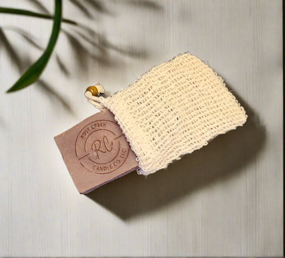 Soap Exfoliating Bag for Handmade Soaps with Drawstring