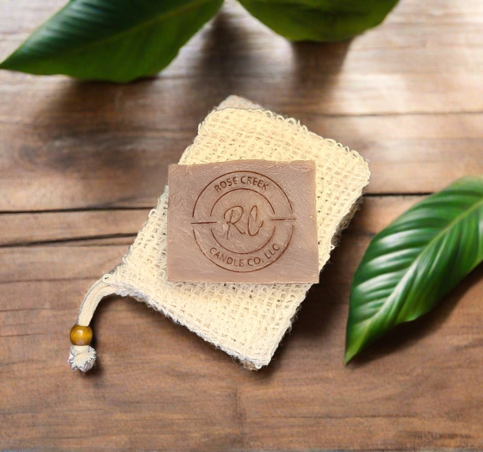 Soap Exfoliating Bag for Handmade Soaps with Drawstring