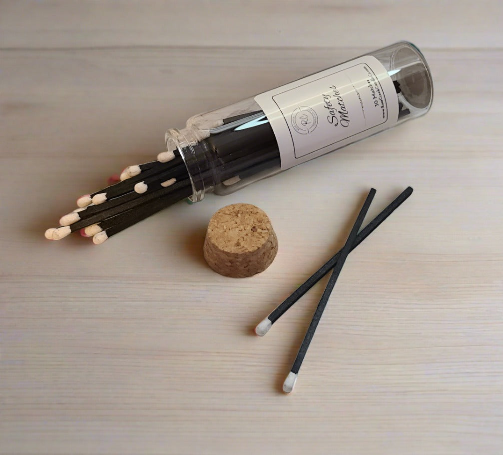 Safety Matches in Reusable Glass Jar
