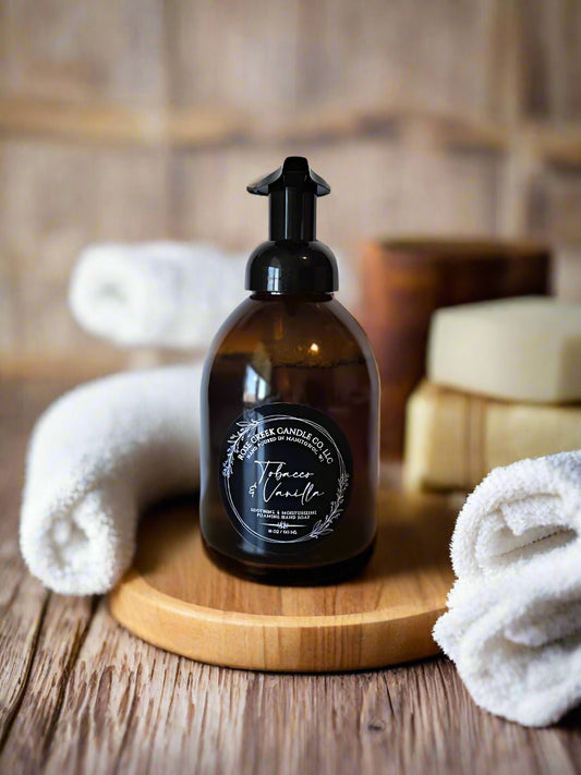 Luxury Spa Bundle | Bar Soap, Foaming Hand Soap, Bamboo Soap Saver, & Exfoliating Soap Bag