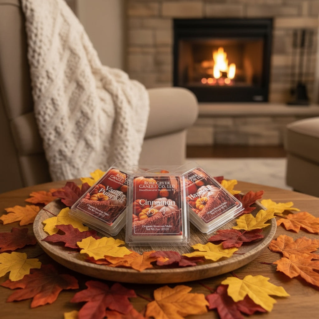 Fall Collection Organic Beeswax Candles and Melts