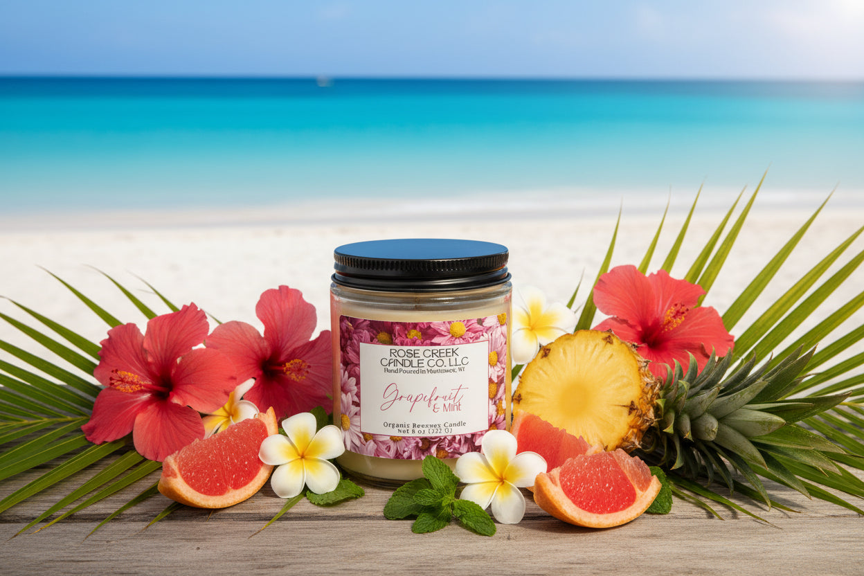 Spring/Summer Label - Beeswax Candles & Melts