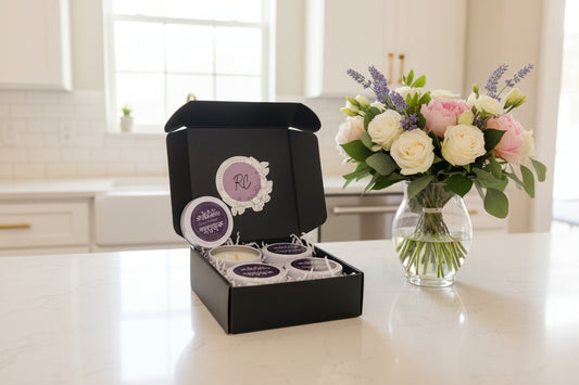 (4) Count - 4 oz Beeswax Candles Bundle - Black or White Tins