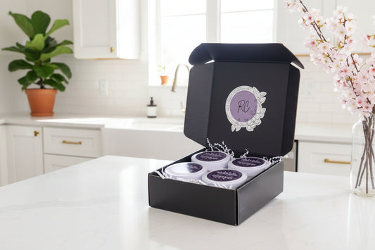 (4) Count - 4 oz Beeswax Candles Bundle - Black or White Tins