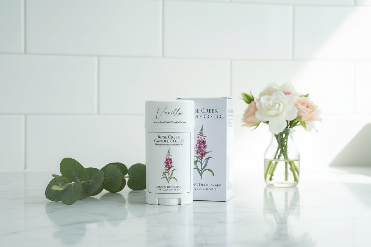 Organic Deodorant 🌸 Baking Soda Free 🌸 Aluminum, Parabens, Phthalates, and Alcohol Free