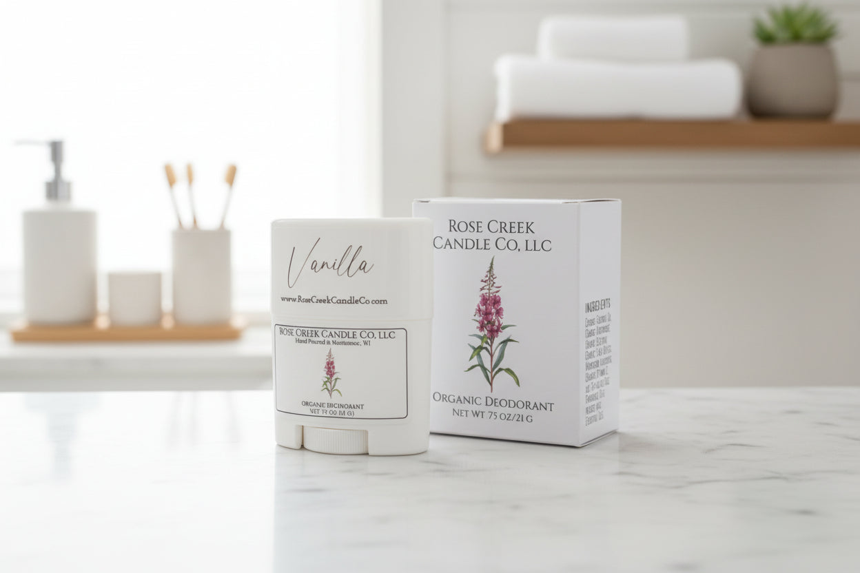Organic Deodorant 🌸 Baking Soda Free 🌸 Aluminum, Parabens, Phthalates, and Alcohol Free