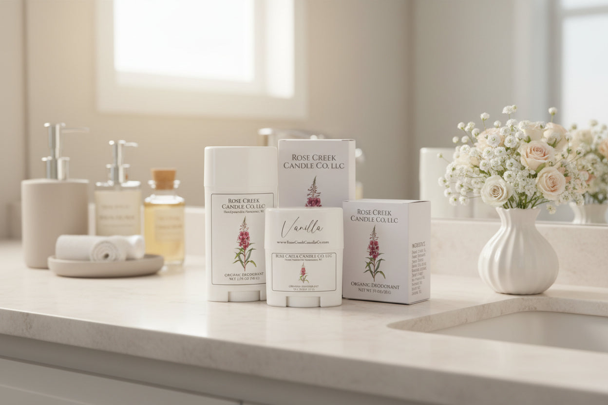 Organic Deodorant 🌸 Baking Soda Free 🌸 Aluminum, Parabens, Phthalates, and Alcohol Free