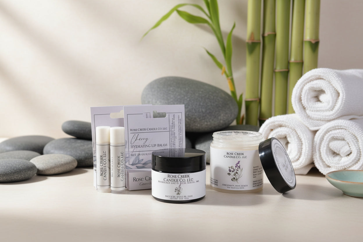 Everyday Spa Bundle | Body Butter/Butter Bar, Sugar Scrub, and Lip Balms
