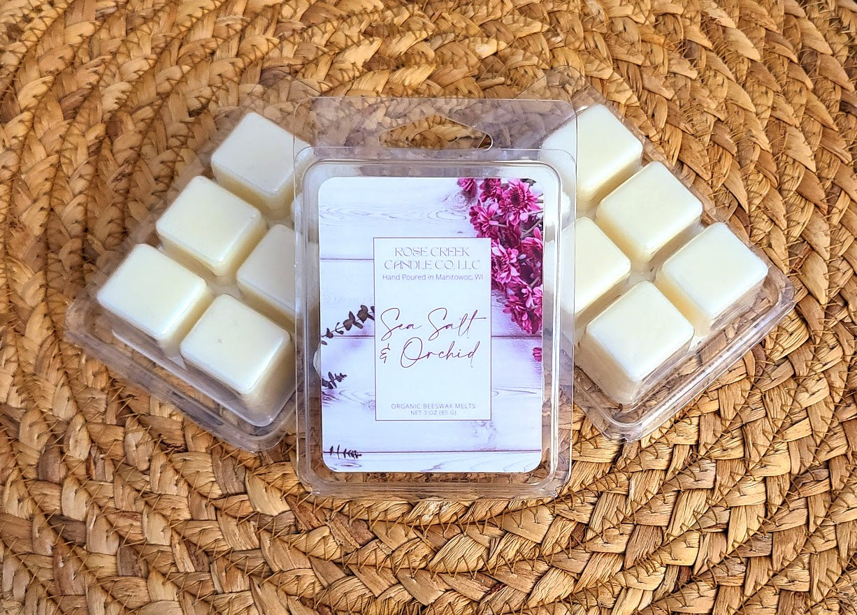 Spring/Summer Label - Organic Beeswax Candles & Melts