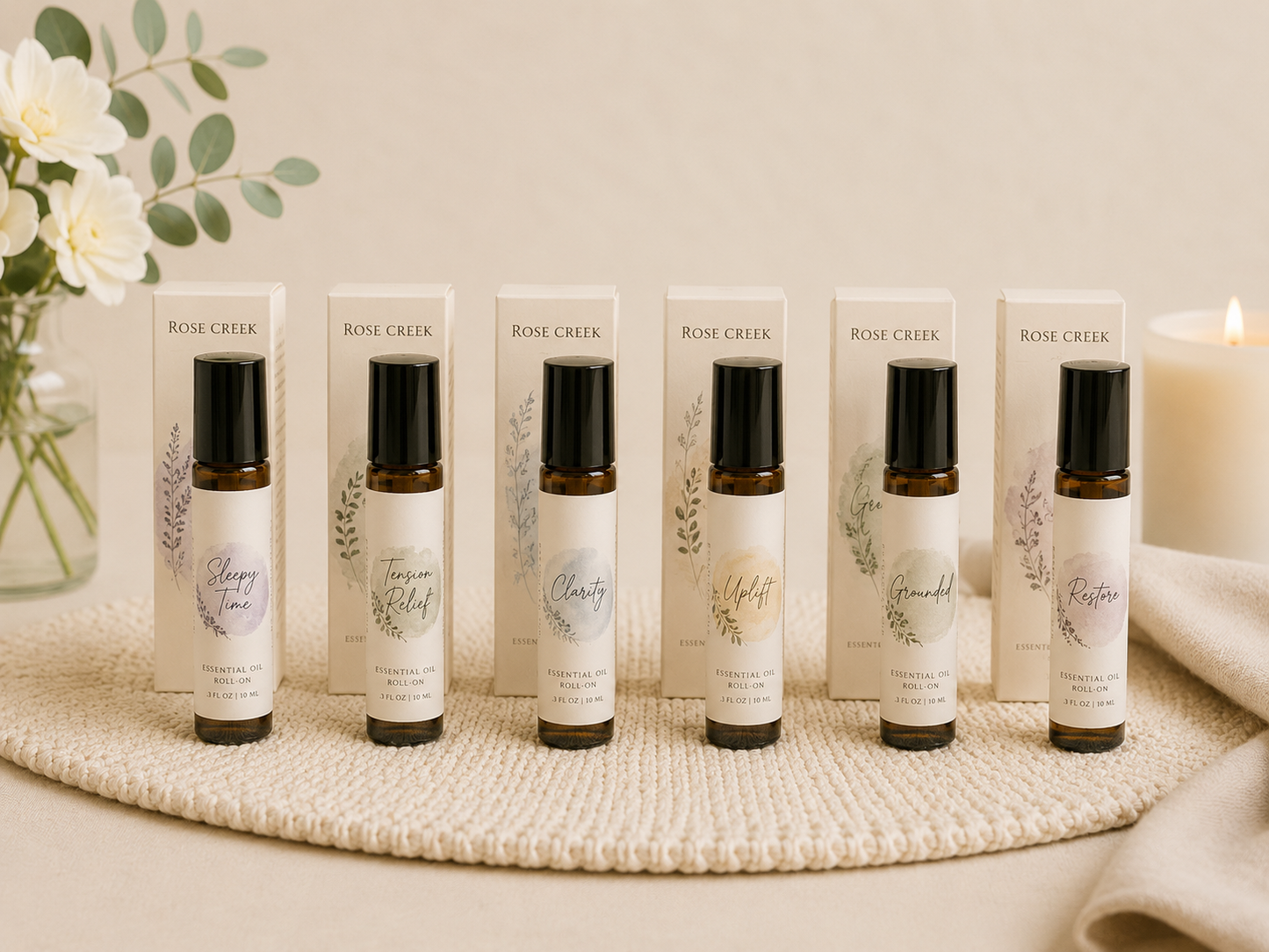 Essential Oil Roller Blends for Relaxation & Wellness