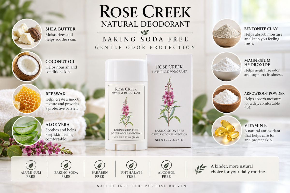Natural Deodorant 🌸 | Baking Soda Free Formula