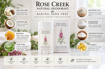 Natural Deodorant 🌸 | Baking Soda Free Formula