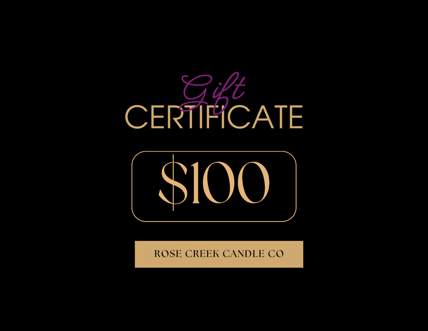 Rose Creek Candle Co, llc Gift Card