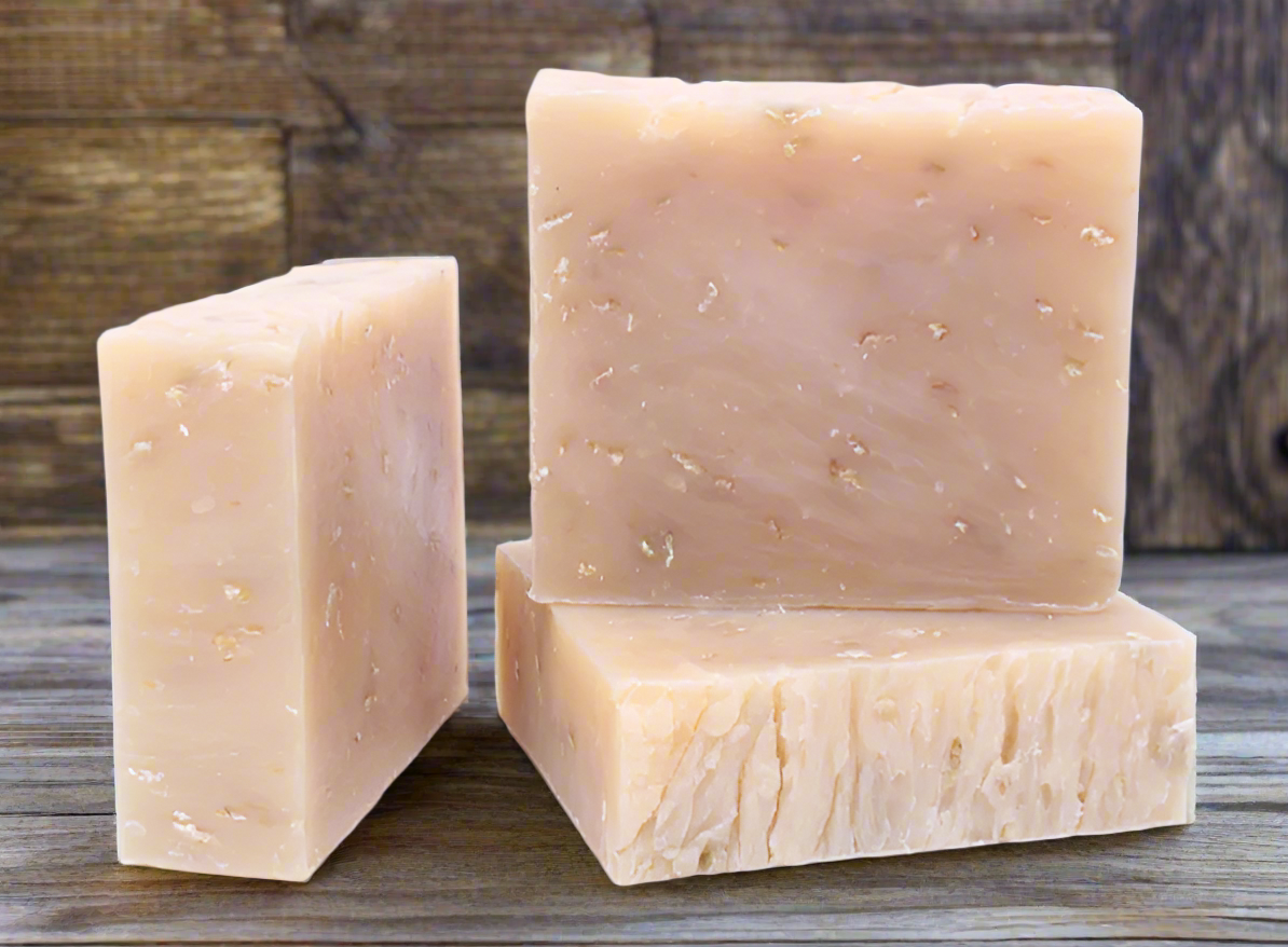 Handmade Lavender Oatmeal Castile Soap Bars