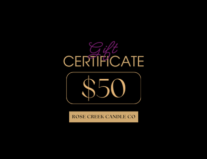 Rose Creek Candle Co, llc Gift Card