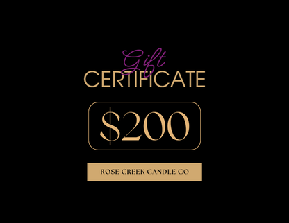 Rose Creek Candle Co, llc Gift Card