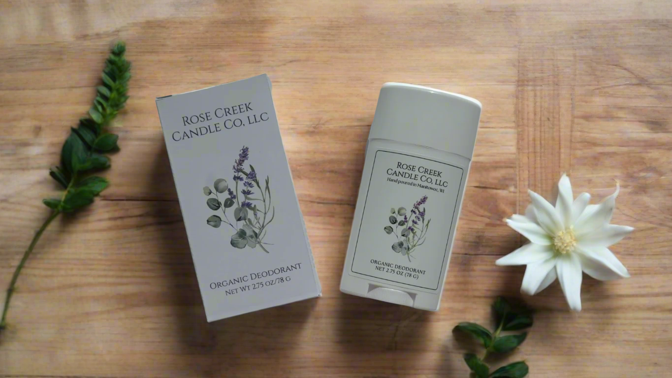100% Organic Deodorant - Aluminum, Paraben, Phthalate, and Alcohol Free