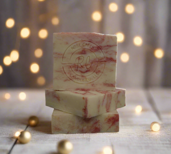 Handmade Candy Cane Bar Soap