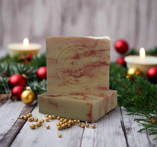 Handmade Candy Cane Bar Soap