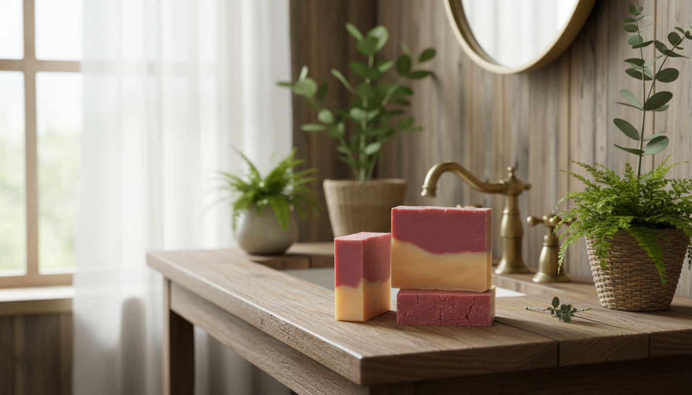 Handmade Cranberry Orange Bar Soap